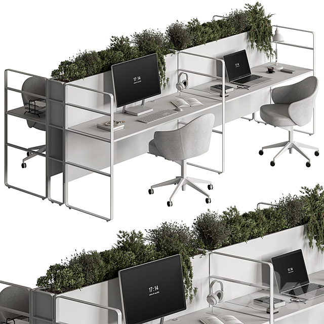 Employee Set – Office Furniture 431 3DSMax File - thumbnail 2