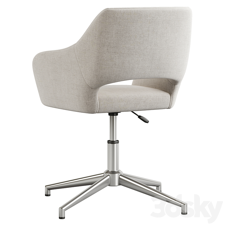 Esma office chair. La Redoute Interiors 3DS Max Model - thumbnail 2