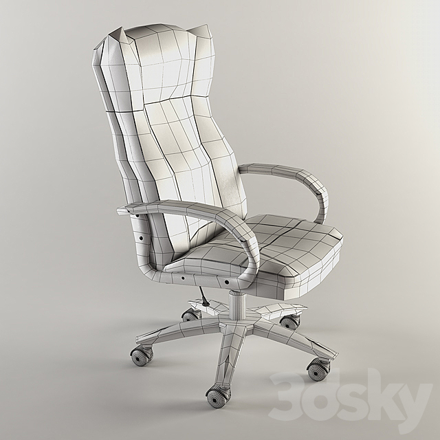 Executive Chair 3DS Max Model - thumbnail 3