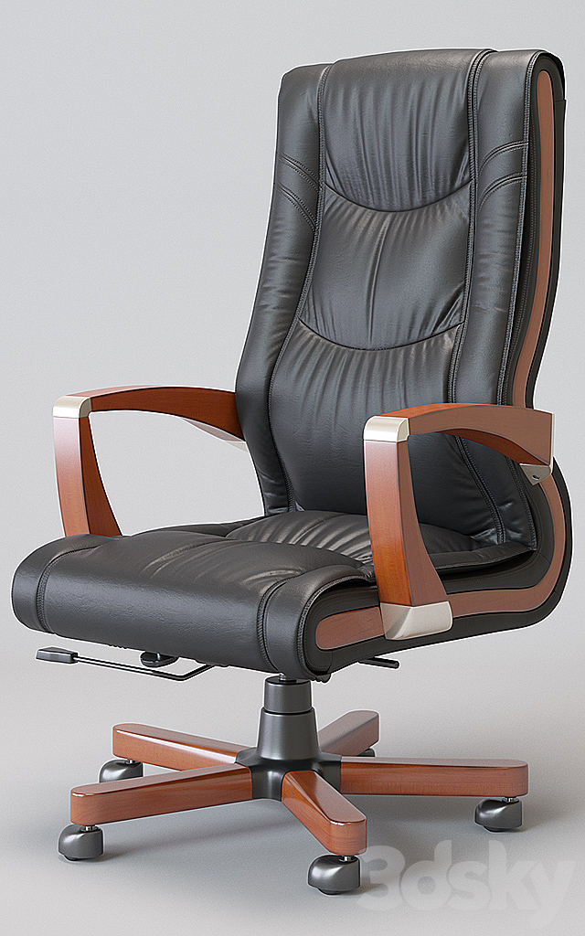 Executive chair MBL-9082 3DS Max Model - thumbnail 2