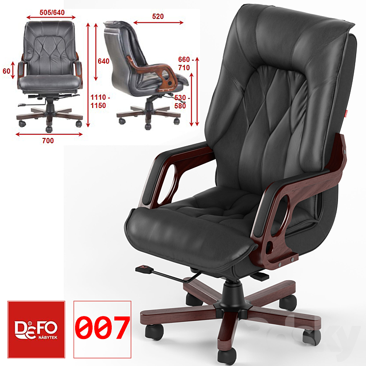 Executive seating 007 3DS Max - thumbnail 1