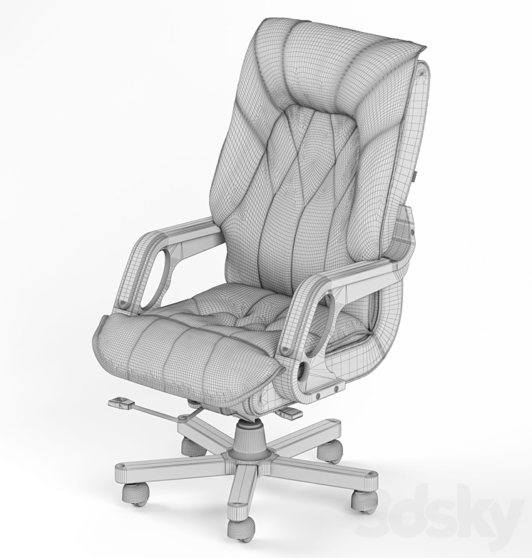 Executive seating 007 3DS Max - thumbnail 2