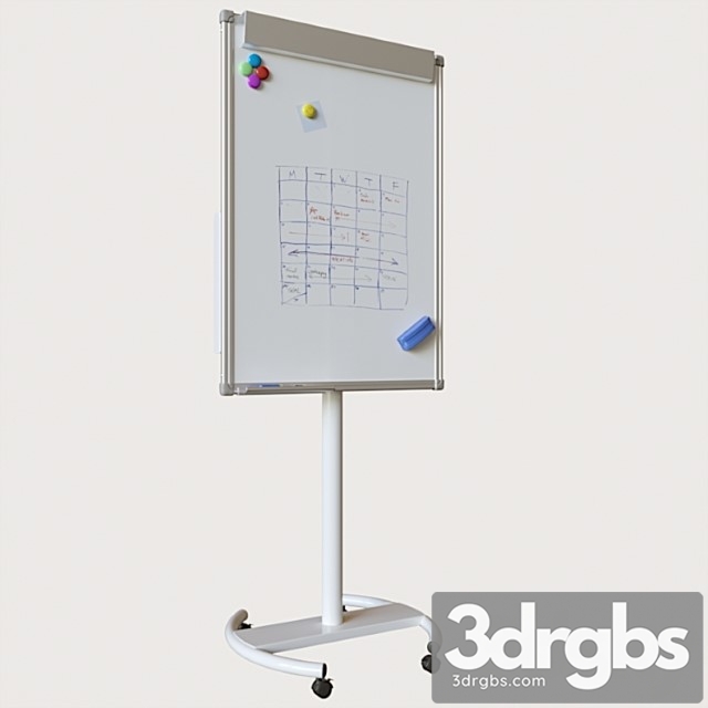 Flipchart attache 700×1000 2 3dsmax Download - thumbnail 1