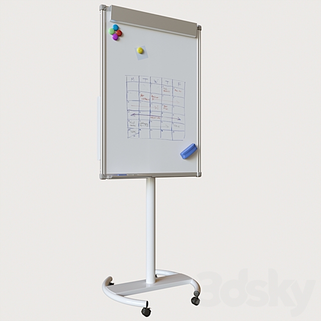 Flipchart Attache 700×1000 3DSMax File - thumbnail 1