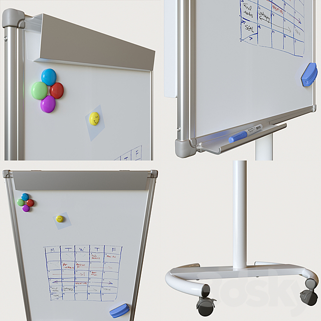 Flipchart Attache 700×1000 3DSMax File - thumbnail 2