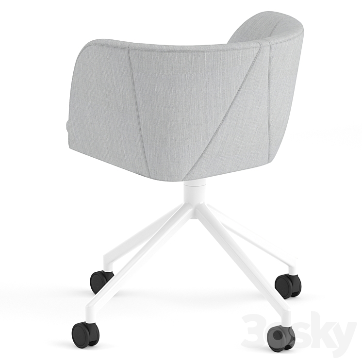 Fredericia Verve swivel castors chair 3DS Max - thumbnail 2