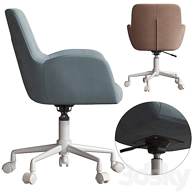 Frey Textile Sky Office Chair 3DS Max Model - thumbnail 5