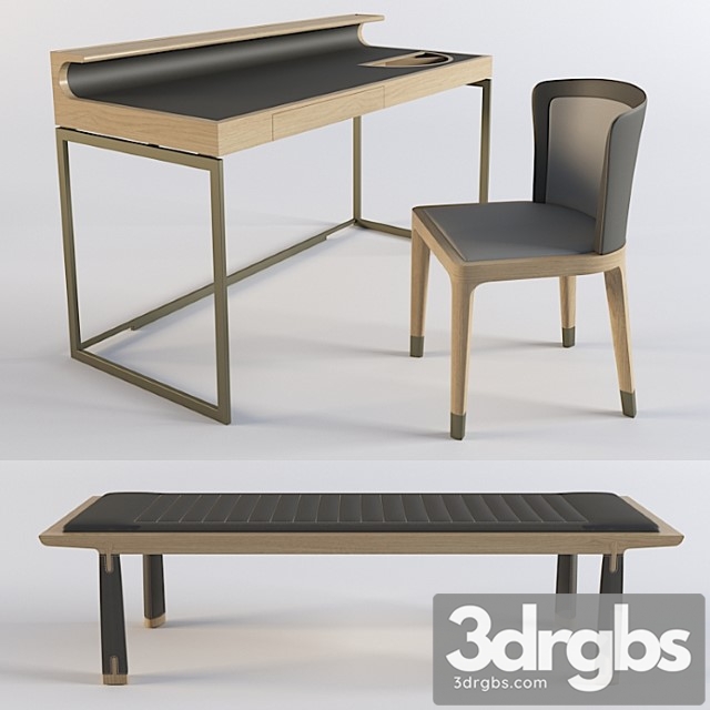 Furniture set dimensione chi wing lo 02 2 3dsmax Download - thumbnail 1