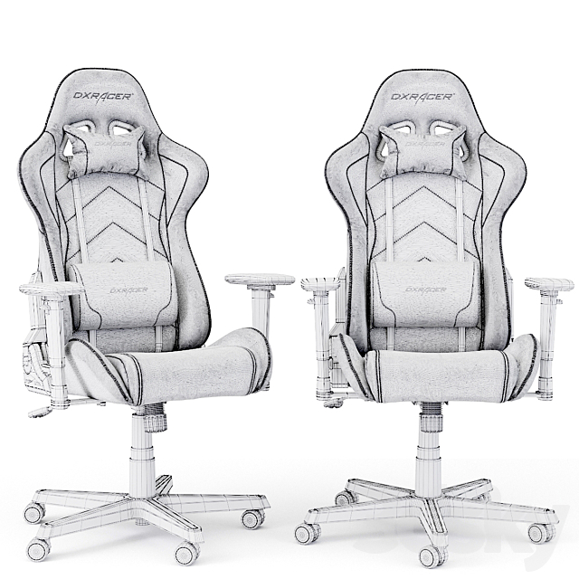 Game chair DXRacer OH _ FE08 _ NR 3DSMax File - thumbnail 4