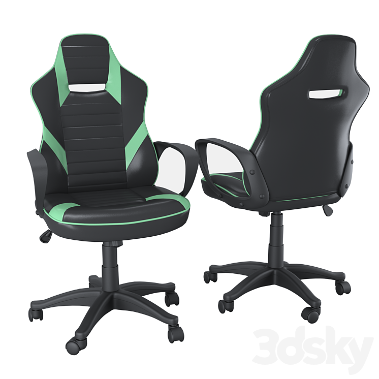 Gaming chair AGATA 3DS Max Model - thumbnail 1