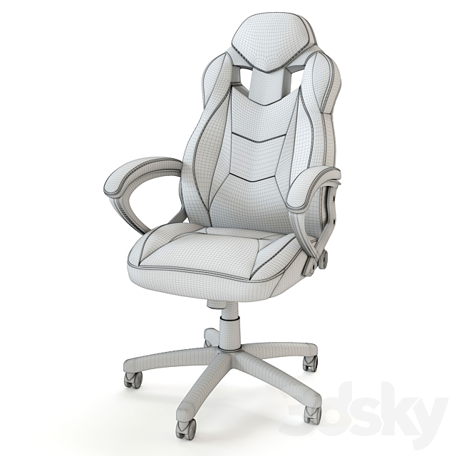 Gaming chair BUNDY 3DS Max Model - thumbnail 2