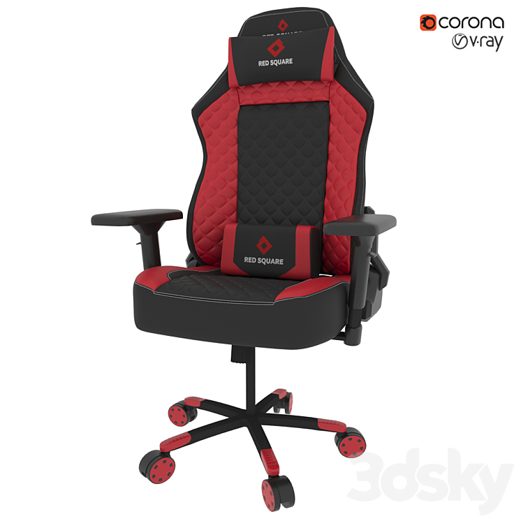 Gaming chair Red Square Lux 3DS Max - thumbnail 2