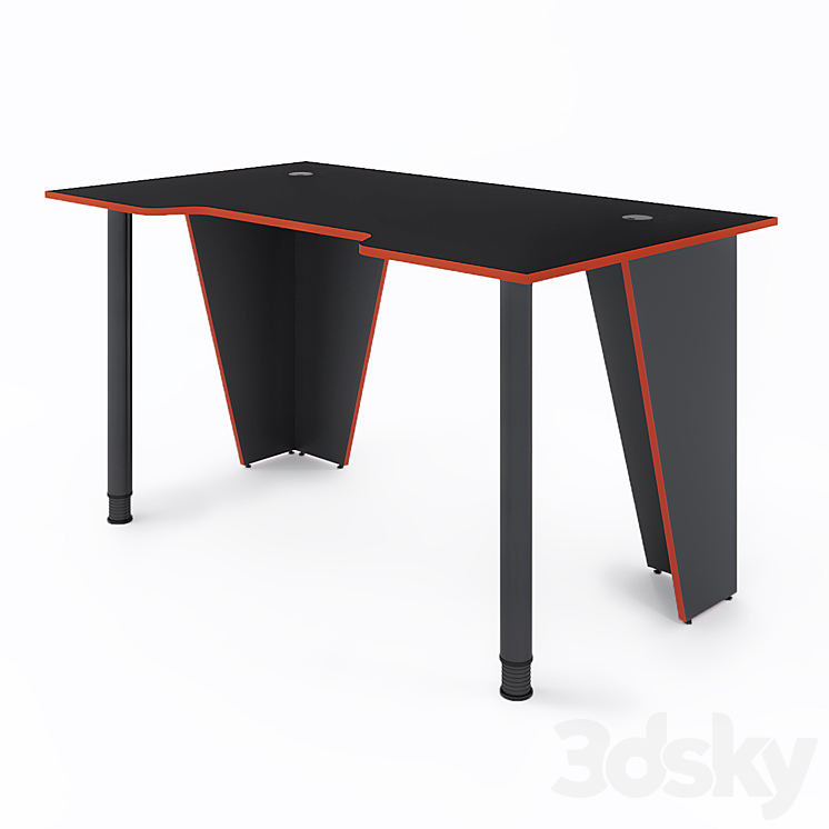 Gaming computer table XGAMER BASIC XG12 BR 3DS Max Model - thumbnail 2