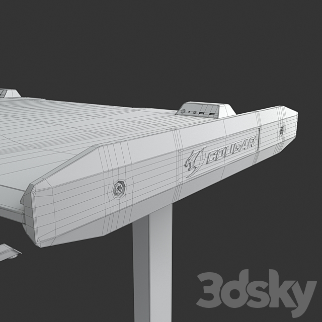 Gaming table Cougar MARS 3DS Max Model - thumbnail 5