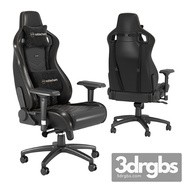 Geimerskoe Kreslo Noblechairs Epic Black Gold 3dsmax Download - thumbnail 1