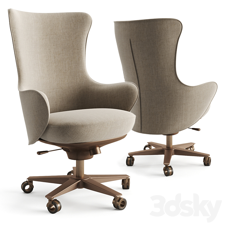 Giorgetti genius geust armchair 3DS Max - thumbnail 1