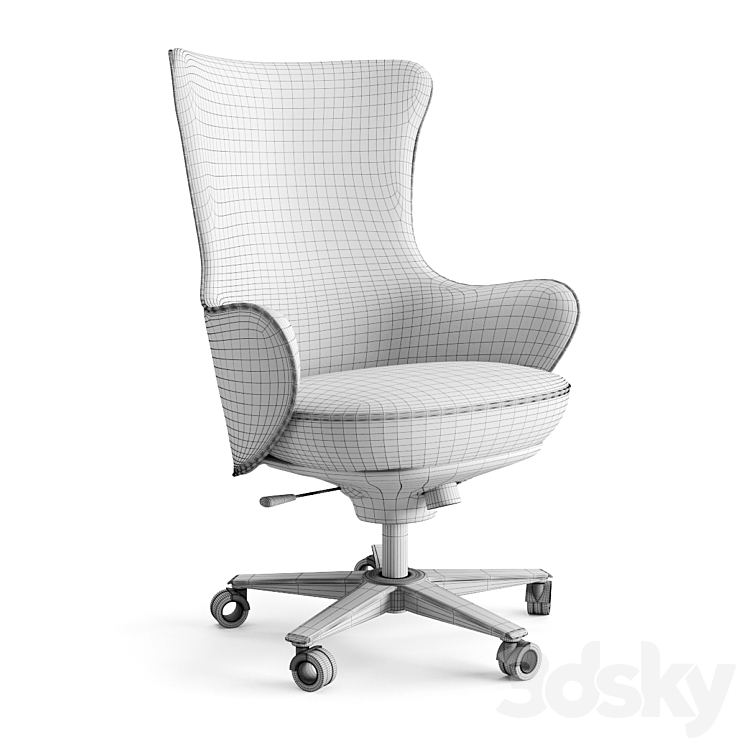 Giorgetti genius geust armchair 3DS Max - thumbnail 2