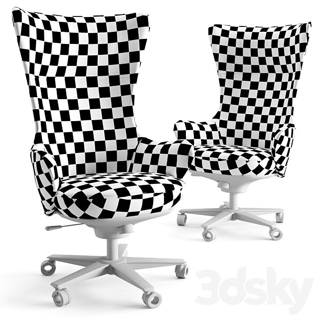 Giorgetti genius office chair 3DSMax File - thumbnail 5