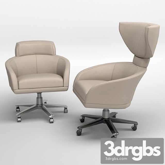 Giorgetti selectus swivel armchair 2 3dsmax Download - thumbnail 1