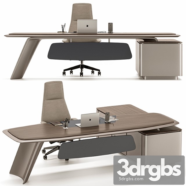 Gramy Executive Desk MG011 3dsmax Download - thumbnail 1