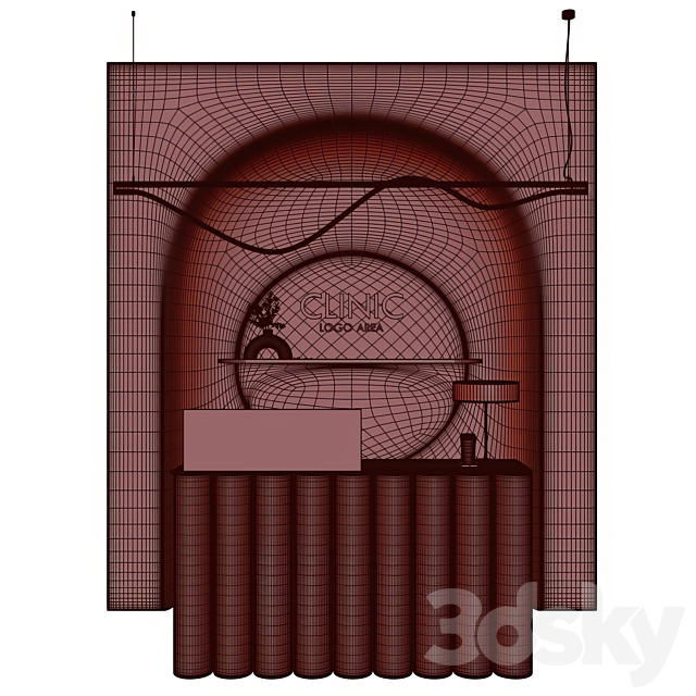 GreenApple Clinic Reception 3dsMax Model - thumbnail 5