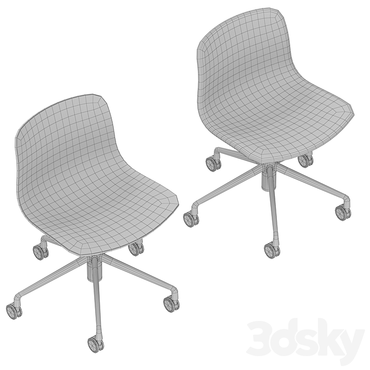 Hay About A Chair ACC 50-51 3DS Max - thumbnail 2