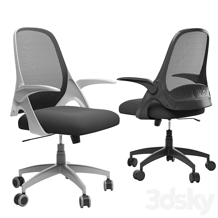 Hbada task desk chair 3DS Max - thumbnail 1