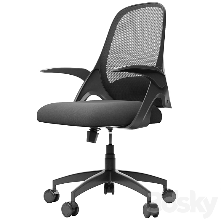 Hbada task desk chair 3DS Max - thumbnail 2