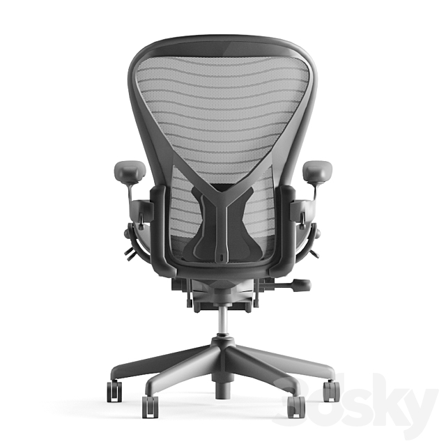 Herman Miller Aeron 3DS Max Model - thumbnail 3