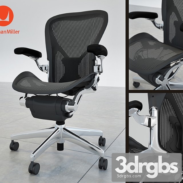 Herman Miller Aeron 3dsmax Download - thumbnail 1