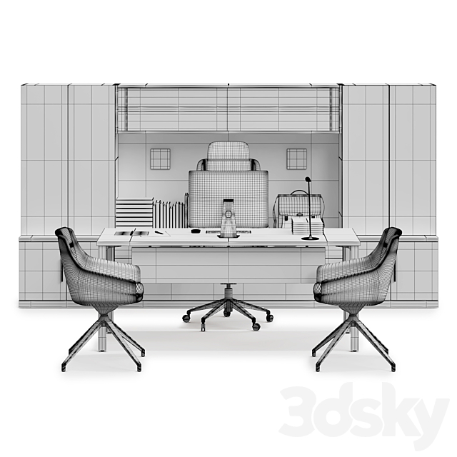 Herman Miller Canvas Private Office (v10) 3DS Max Model - thumbnail 3