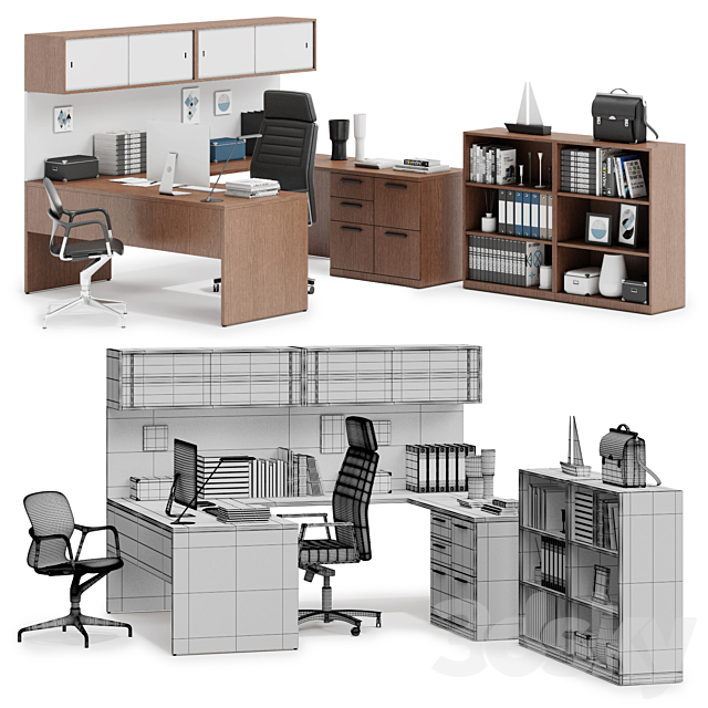 Herman Miller Canvas Private Office (v9) 3DS Max Model - thumbnail 2