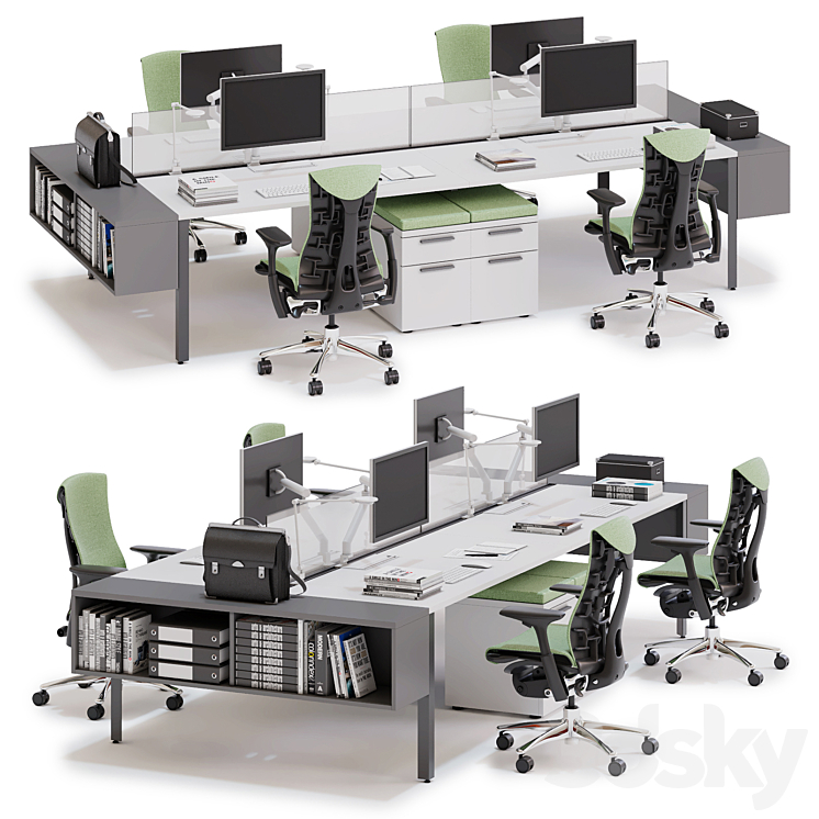 Herman Miller Layout Studio (v12) 3DS Max - thumbnail 1