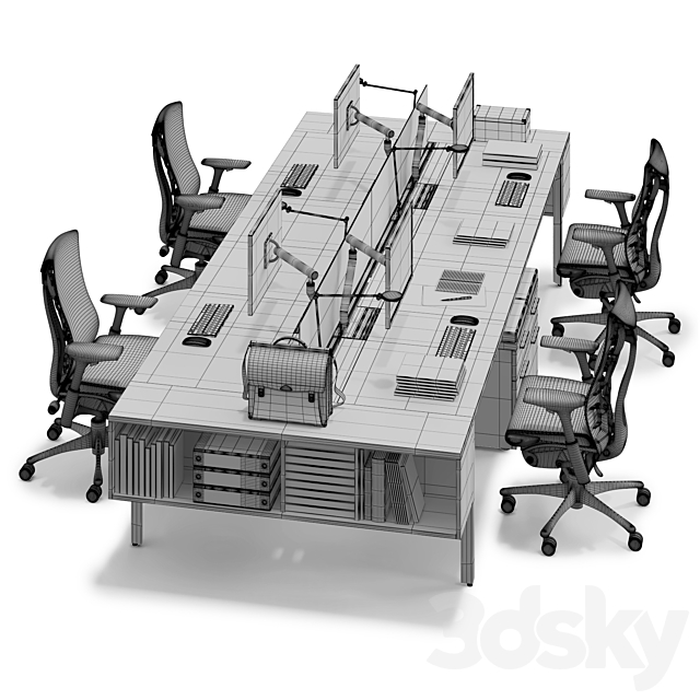 Herman Miller Layout Studio (v12) 3DSMax File - thumbnail 3