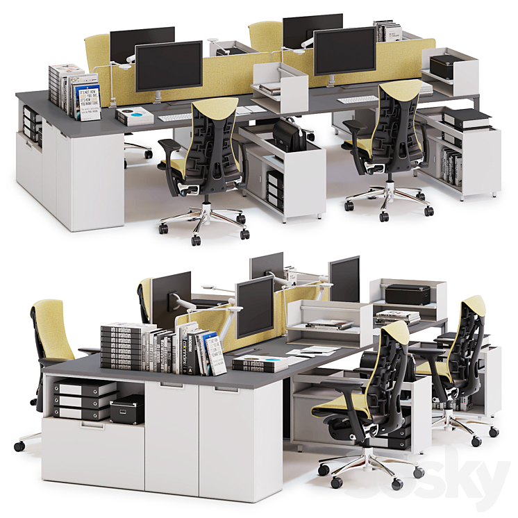 Herman Miller Layout Studio (v2) 3DS Max - thumbnail 1