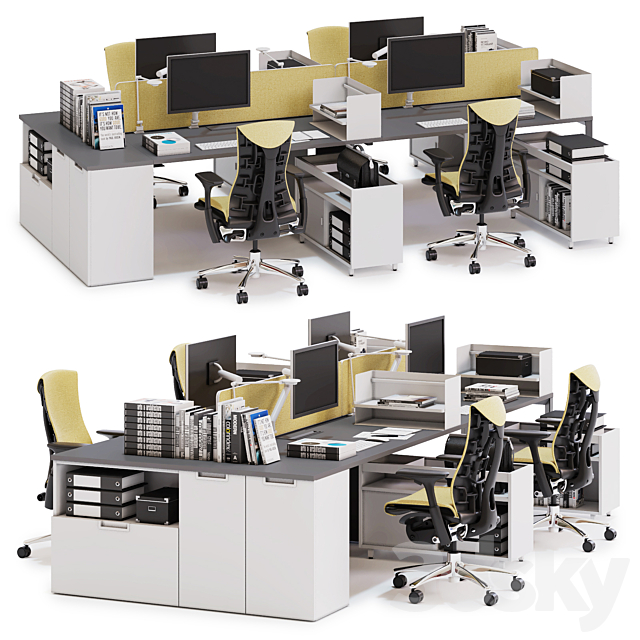 Herman Miller Layout Studio (v2) 3DSMax File - thumbnail 1