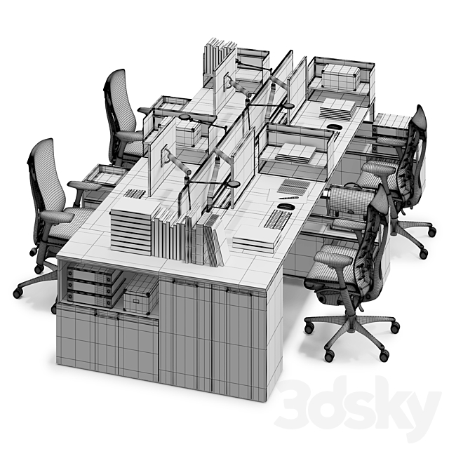 Herman Miller Layout Studio (v2) 3DSMax File - thumbnail 3