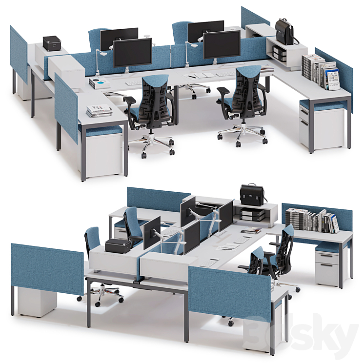 Herman Miller Layout Studio (v8) 3DS Max - thumbnail 1