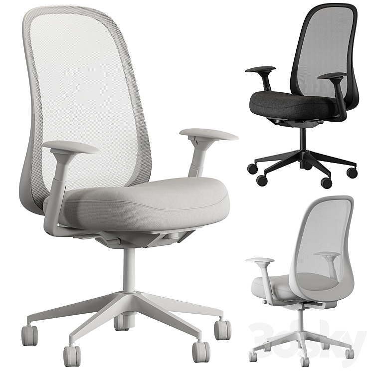 HermanMiller Lino – Office Chair Set 27 3DS Max Model - thumbnail 1