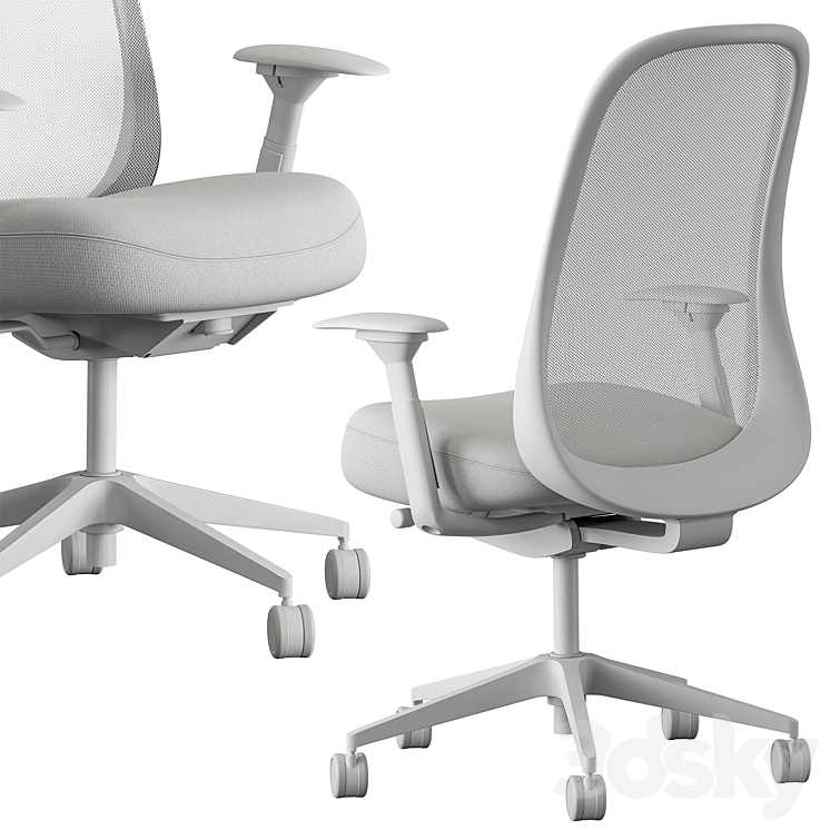 HermanMiller Lino – Office Chair Set 27 3DS Max Model - thumbnail 2