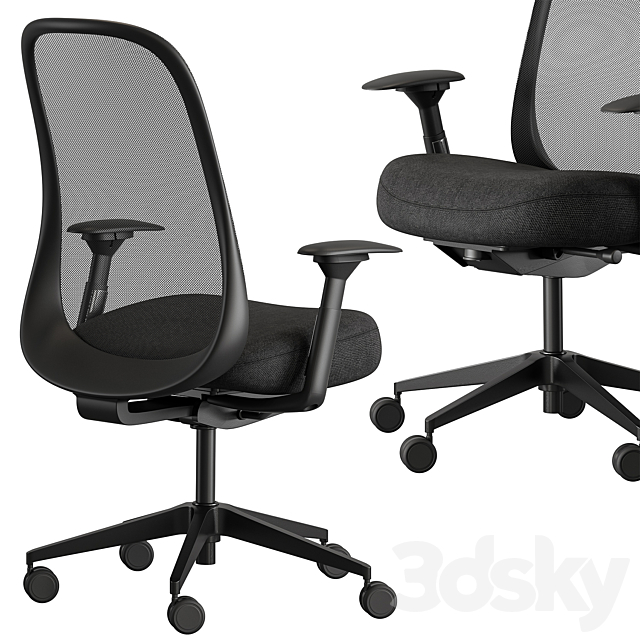 HermanMiller Lino – Office Chair Set 27 3DS Max Model - thumbnail 4