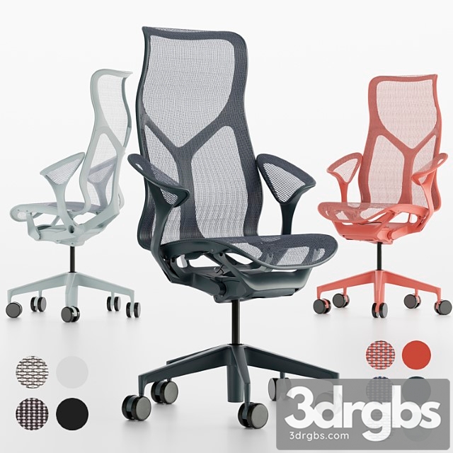 High-back cosm chair by herman miller 2 3dsmax Download - thumbnail 1