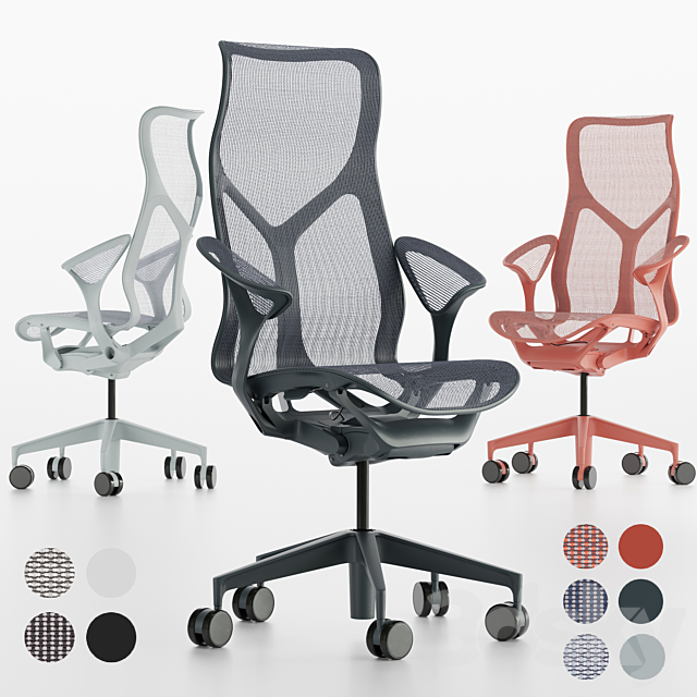 High-Back Cosm Chair by Herman Miller 3DSMax File - thumbnail 1