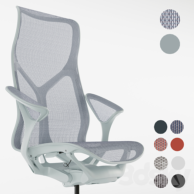 High-Back Cosm Chair by Herman Miller 3DSMax File - thumbnail 3