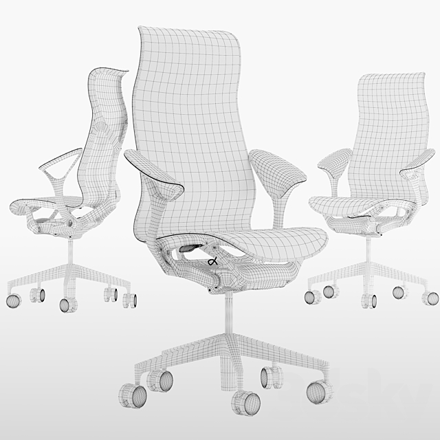 High-Back Cosm Chair by Herman Miller 3DSMax File - thumbnail 4