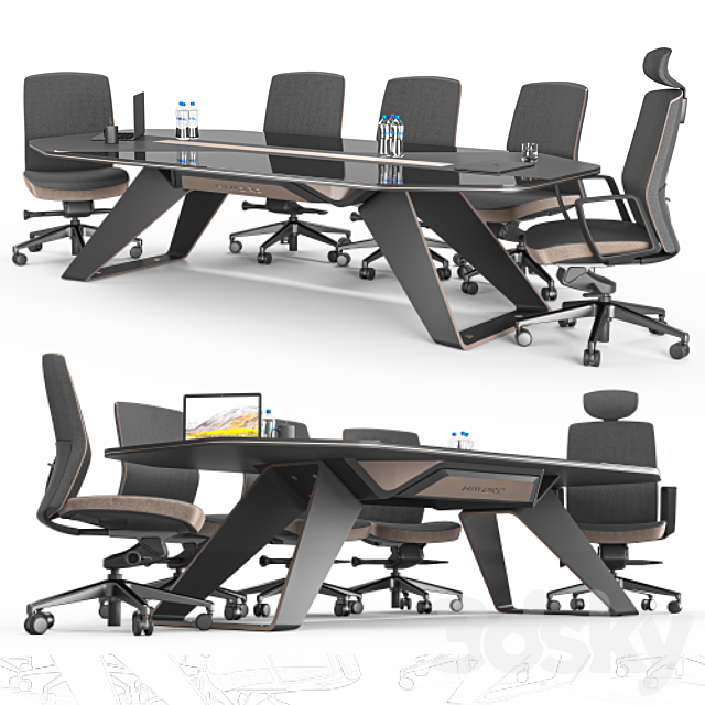 Hiworc Guillotine Meeting Table 3 3DSMax File - thumbnail 3