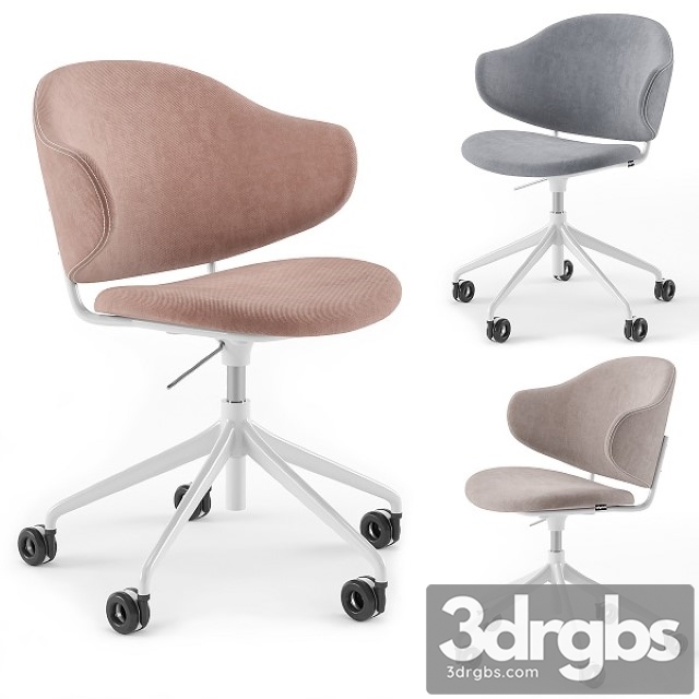 Holly Upholstered Home Office Chair Calligaris 3dsmax Download - thumbnail 1