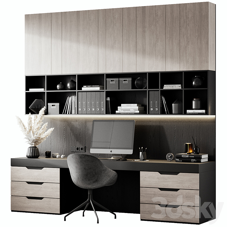 Home Office 2 3DS Max Model - thumbnail 3