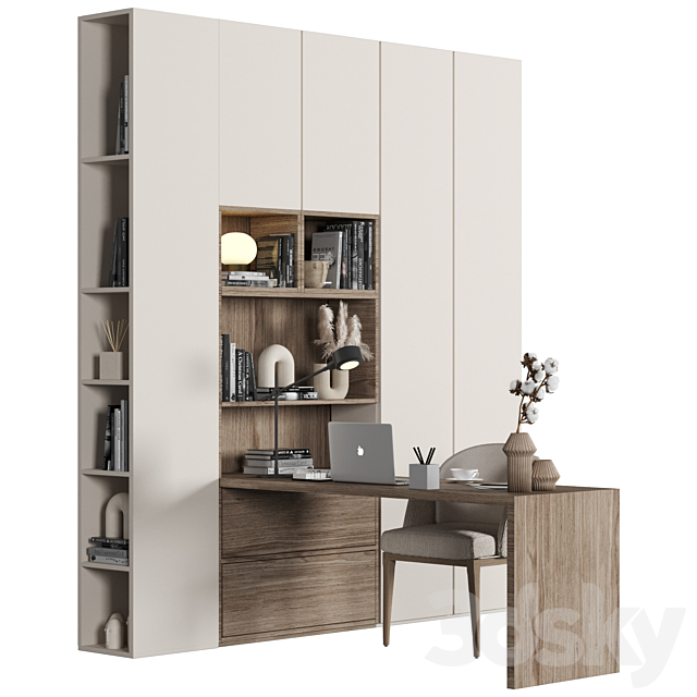 Home Office – Office Furniture 029 3ds Max - thumbnail 1