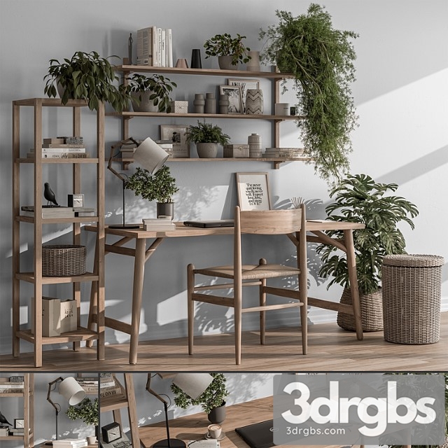 Home Office Office Furniture 370 V 3dsmax Download - thumbnail 1